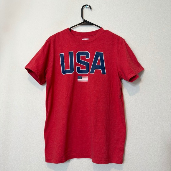 State of Mine Other - State of Mine USA Graphic T-Shirt Mens Large Red Good American Flag Cotton Blend